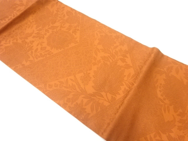 JAPANESE NAGOYA OBI / WOVEN FLORAL SARASA